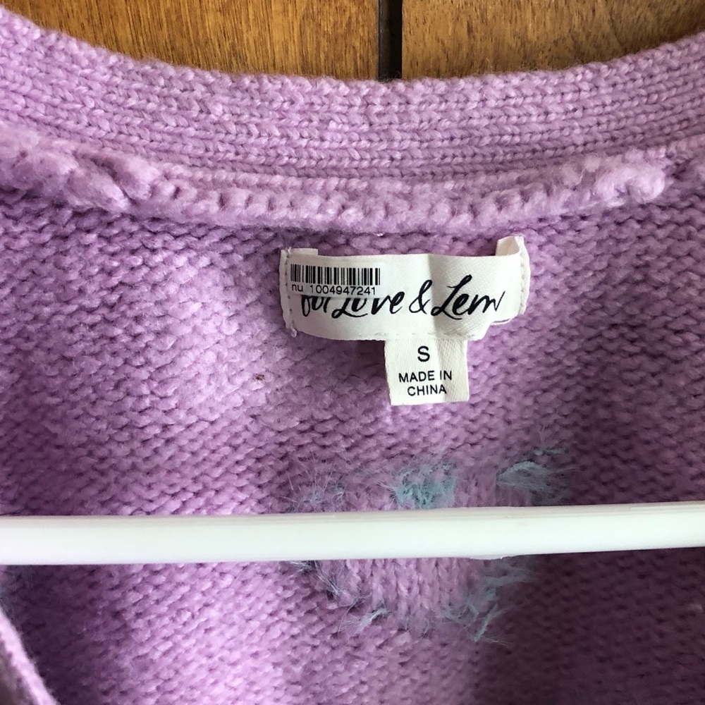 For Love and Lemons Pink Scarlett Cardigan Sweater Top FL&L S EUC β€οΈπ - Picture 7 of 10